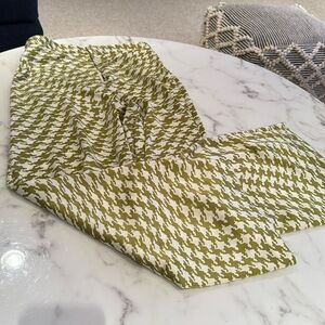 Green patterned pants